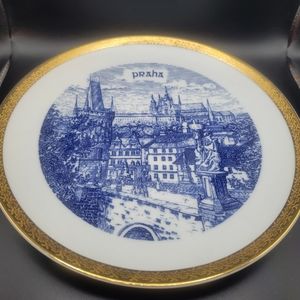 Czechoslovakia Praha Decorative Plate